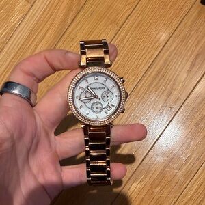 Michael Kors Rose Gold Chronograph Watch 111201